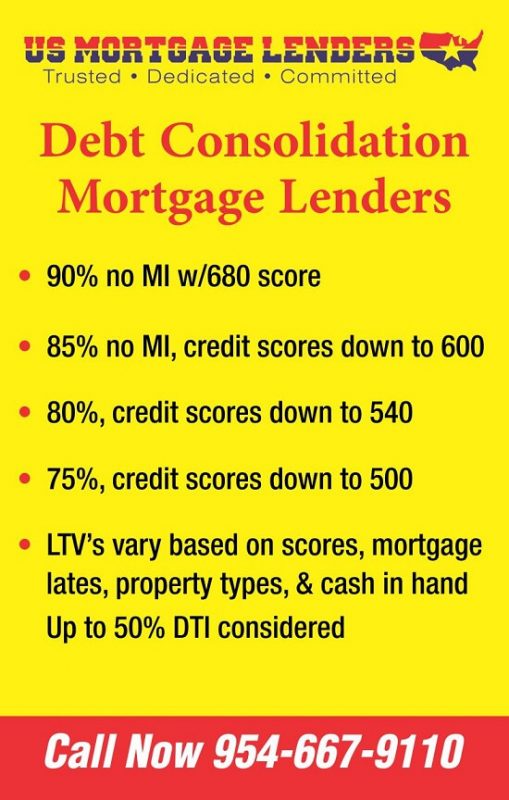 Debt Consolidation Mortgage Lenders