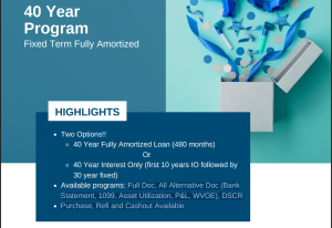 40 Year Florida Mortgage Lenders - Full Doc, All Alternative Doc (Bank Statement, 1099, Asset Utilization, P&L, WVOE), DSCR Purchase, Refi and Cashout Available